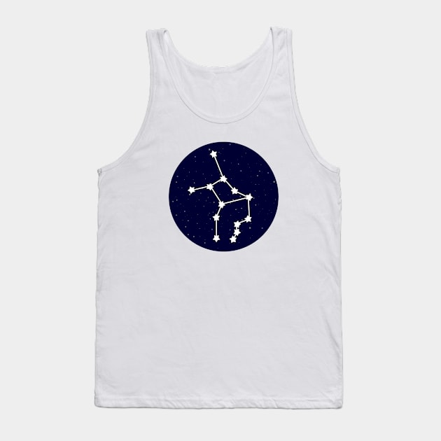 Virgo Zodiac Constellation Tank Top by lulubee